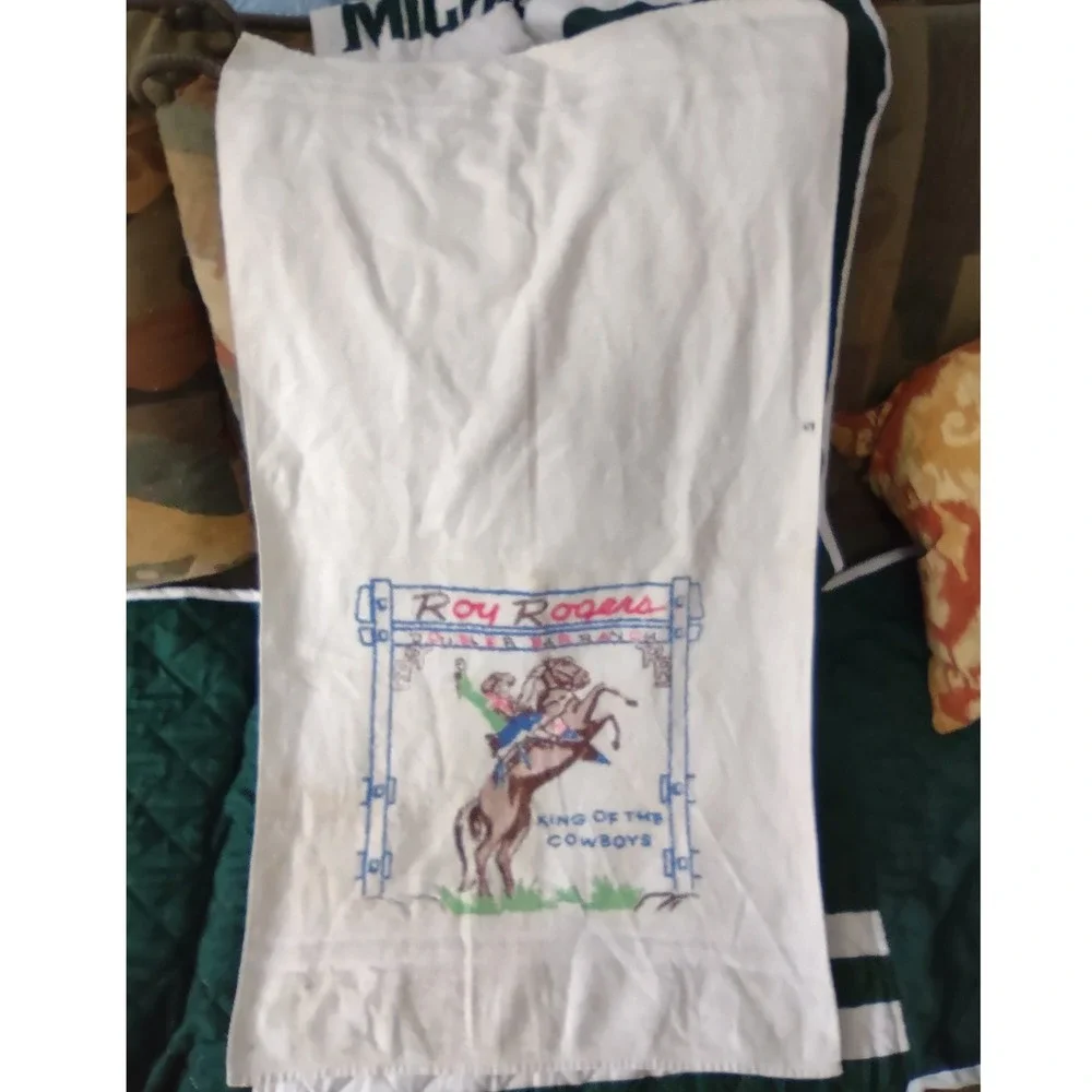 Vintage Roy Rogers Double R‎ Bar Ranch King of the Cowboys Cannon Towel Rare